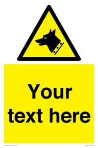 Custom Warning: Guard dog